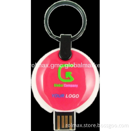 Exquisite small usb flash drive key ring